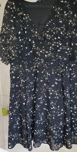 Mock wrap style dress